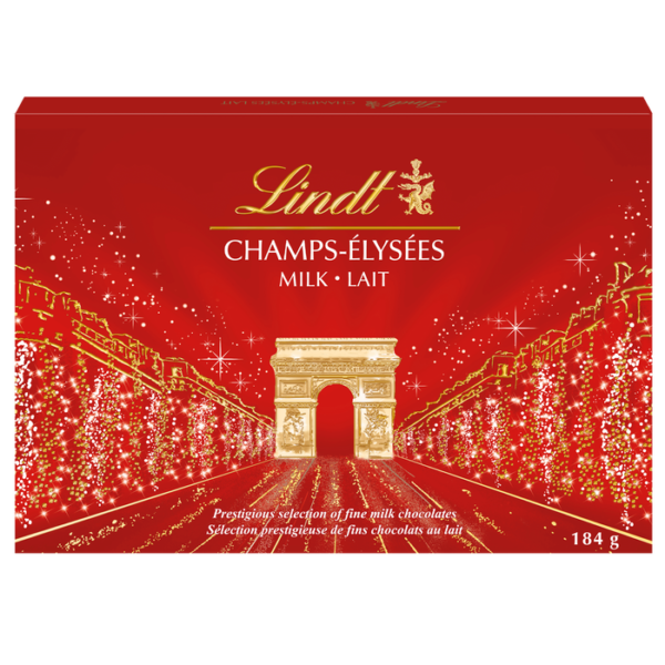 Boîte de chocolats au lait Champs-Élysées de Lindt 184g