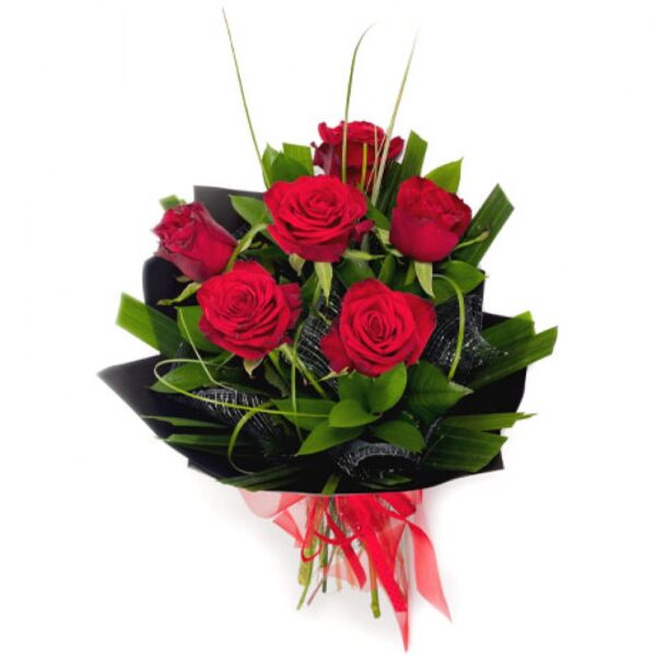 Bouquet de 07 roses rouges